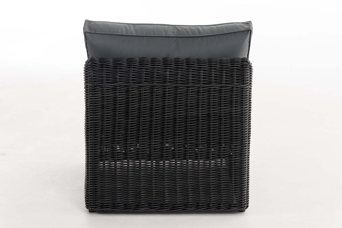 Mittel-Sofa Marbella 5mm schwarz eisengrau