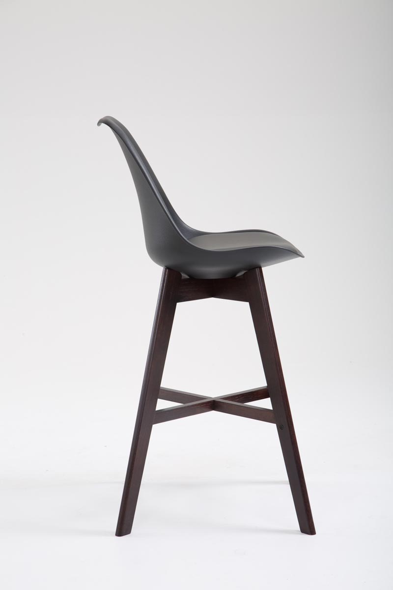 Barhocker Cannes Kunststoff schwarz cappuccino