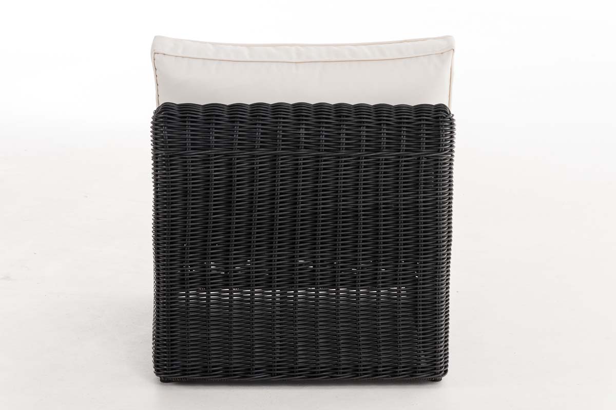 Mittel-Sofa Marbella 5mm schwarz cremeweiß