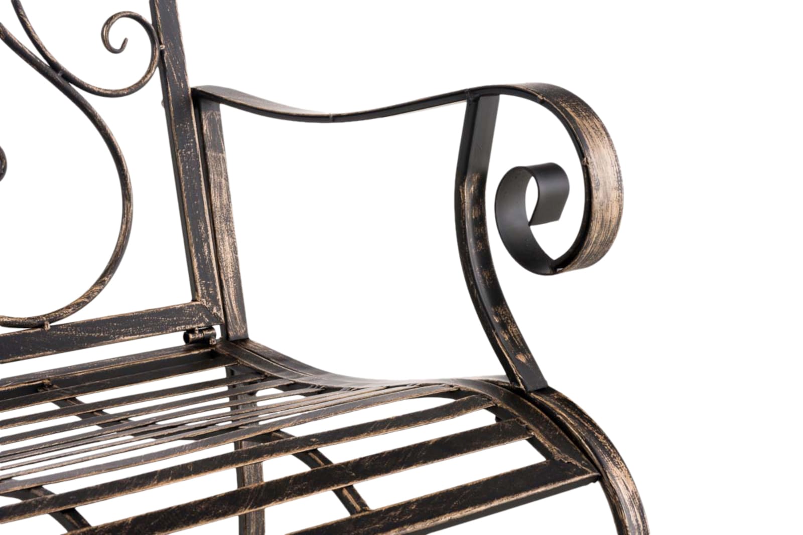 2er Set Gartenstühle Punjab mit Armlehnen bronze