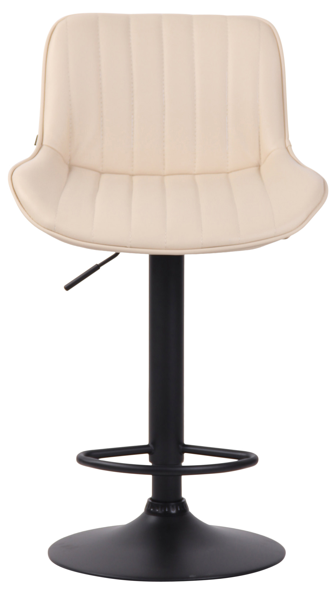 Barhocker Lentini Kunstleder creme schwarz