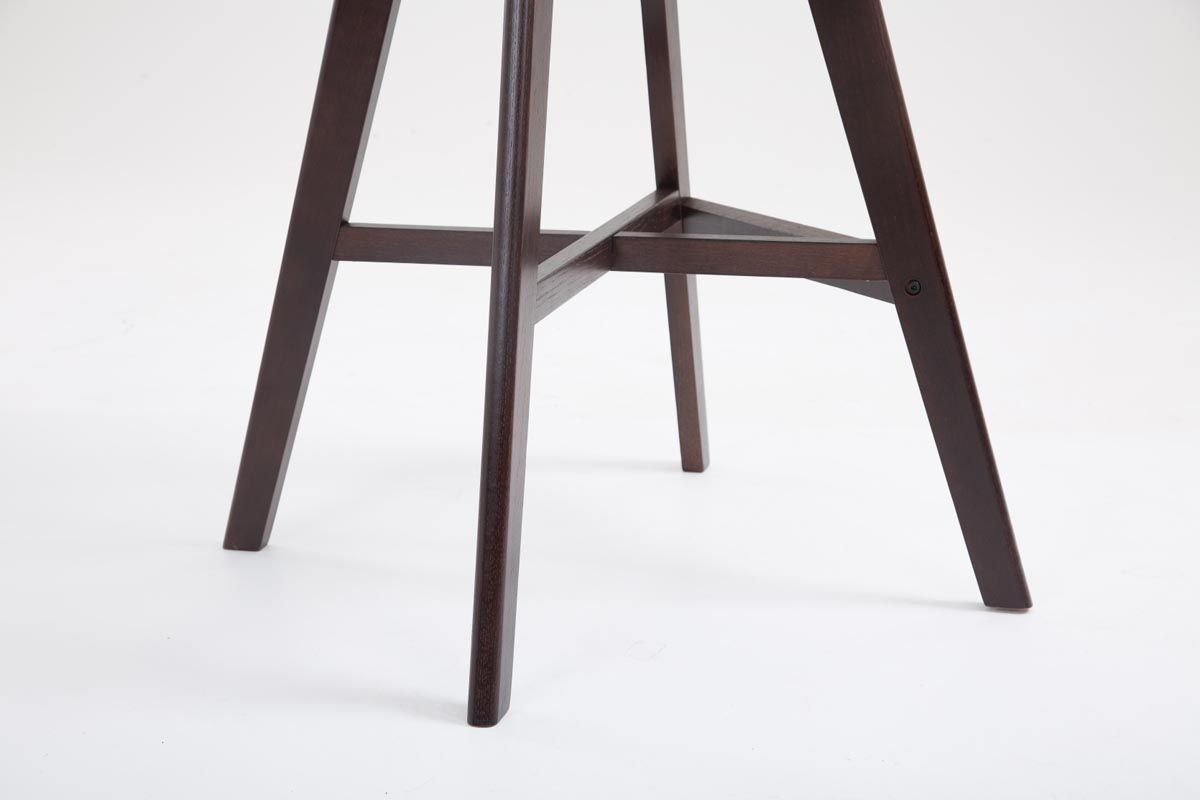 Barhocker Cannes Kunststoff schwarz cappuccino