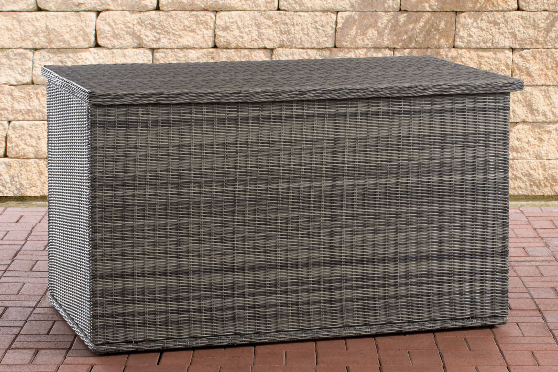 Polyrattan Auflagenbox Comfy 5mm grau-meliert 150 cm