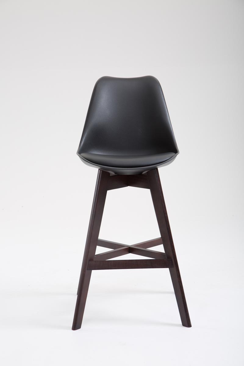 Barhocker Cannes Kunststoff schwarz cappuccino