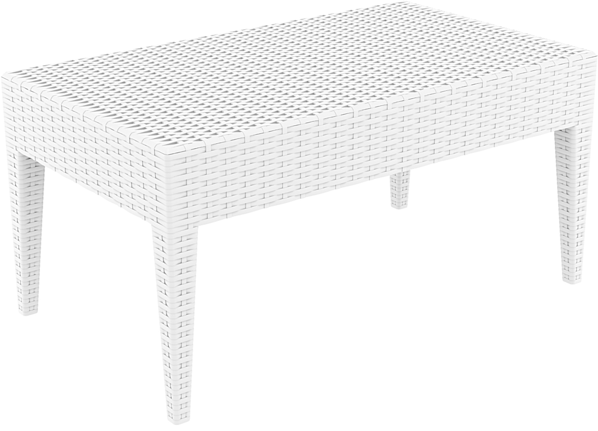 Garten Lounge Tisch Miami weiß 90 x 50 cm
