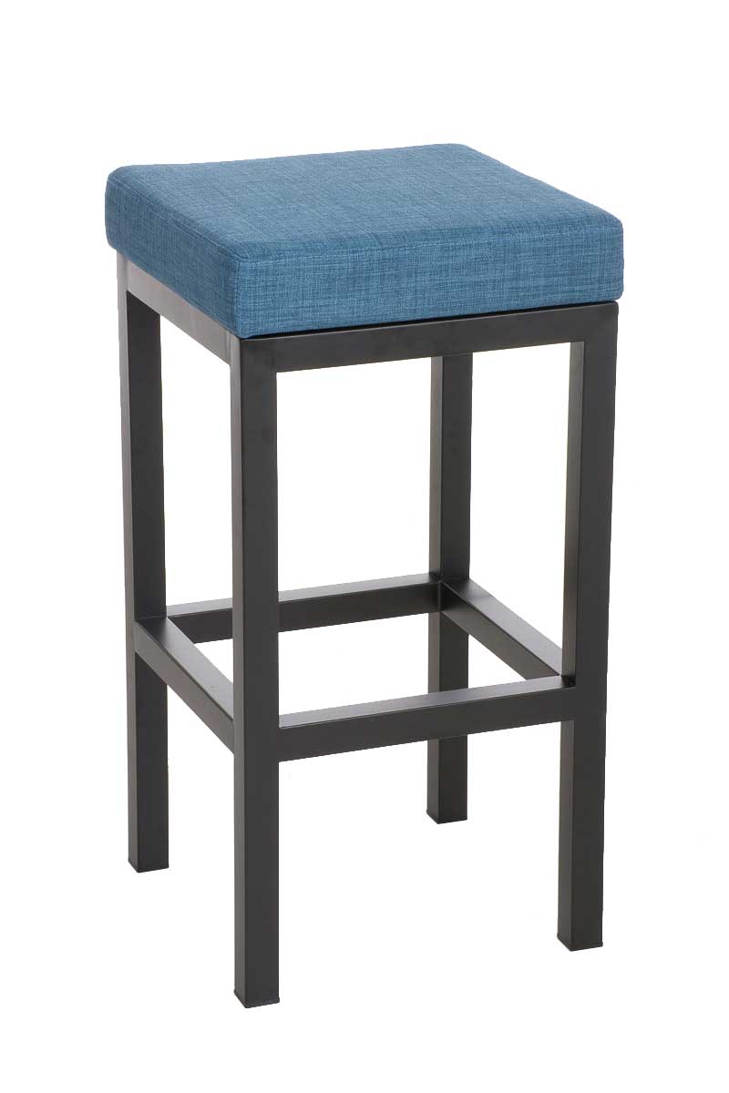 Barhocker Taylor Stoff, Sitzhöhe 80cm blau